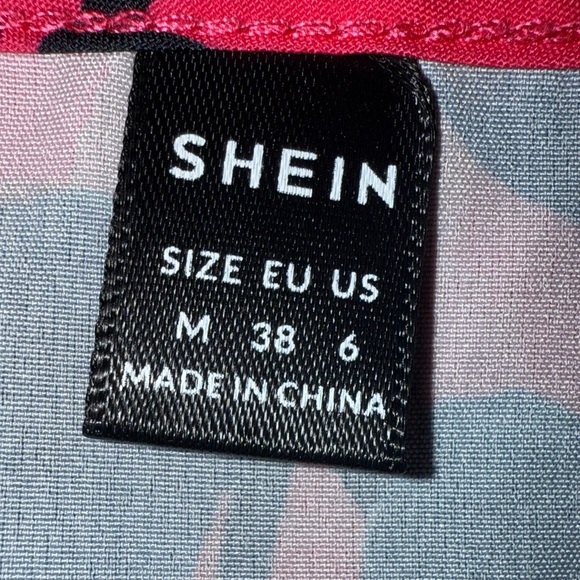 Shein Pink Sleeveless Floral Women's Top Size Medium - Picture 2 of 7